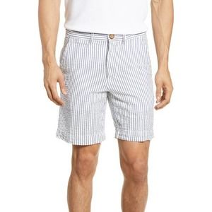 Vintage 1946 Stripe Seersucker Shorts Navy Size 33